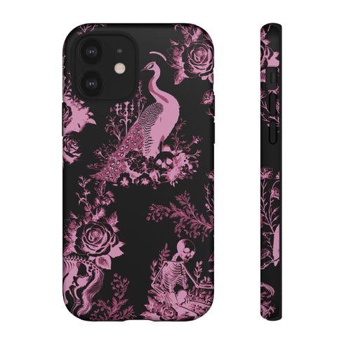 Gothic Peacock Toile Phone Case